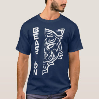 Tiger Fitness Beast On Gym Motivation Fitness Sayi T-Shirt