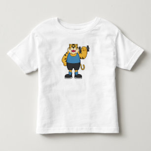 Tiger Fitness Dumbbell Toddler T-Shirt