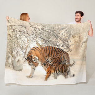 Tiger Fleece Blanket