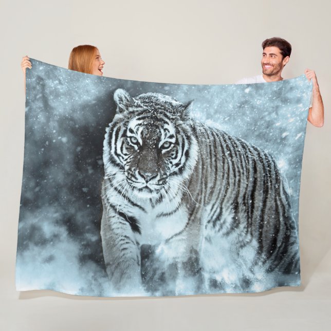Tiger Fleece Blanket (In Situ)