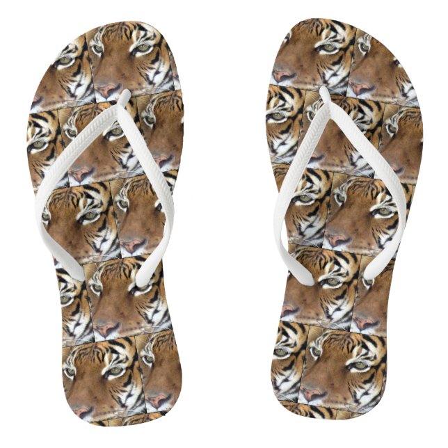 Tiger Flip Flops (Footbed)