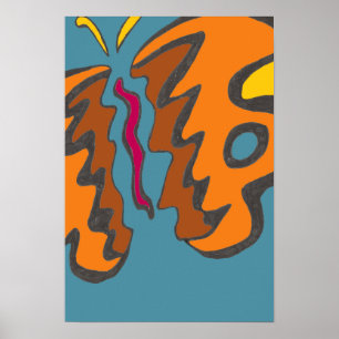 Tiger Flutterfly 13x19 Poster