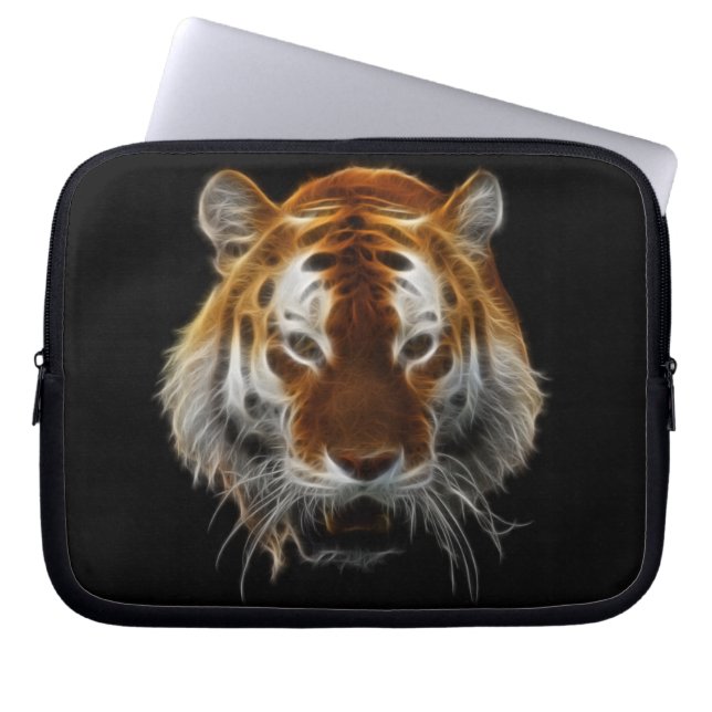 Tiger Fractal Laptop Sleeve (Front)