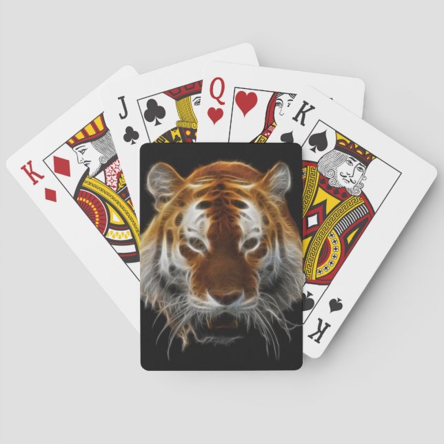 Tiger Fractal Playing Cards (Back)