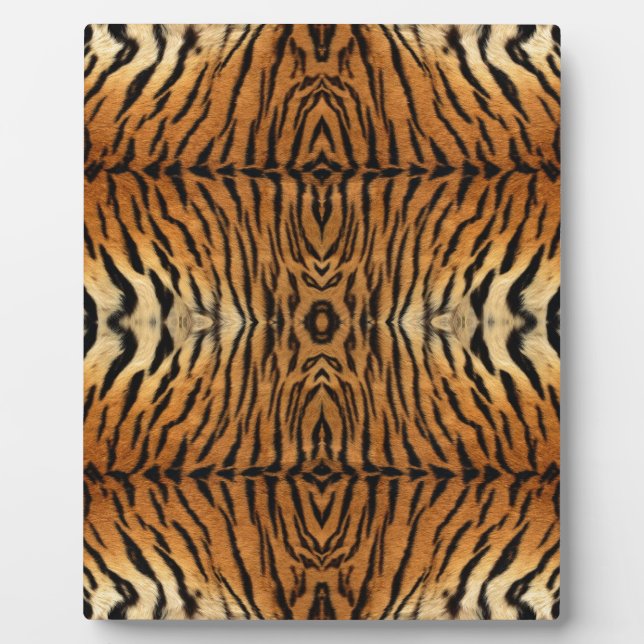 Tiger fur pattern plaque (Front)