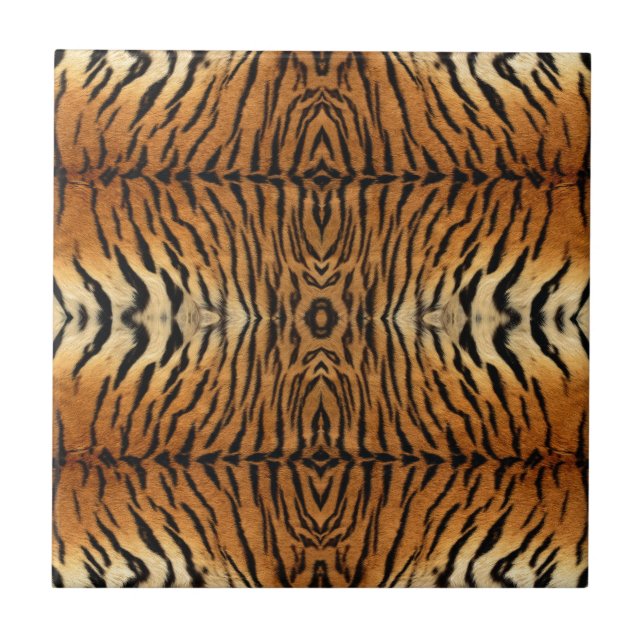Tiger fur pattern tile (Front)