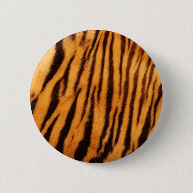 Tiger Fur Skin Print Pattern 6 Cm Round Badge (Front)