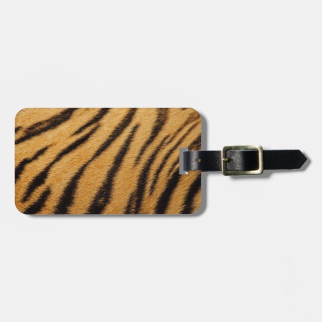 Tiger Fur Stripes Luggage Tag (Front Horizontal)