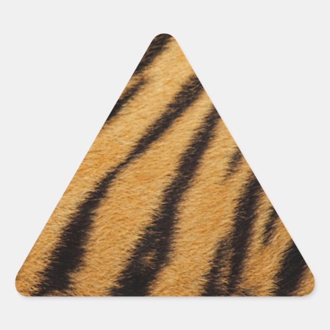 Tiger Fur Stripes Triangle Sticker (Front)