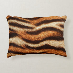 tiger fur texture decorative cushion