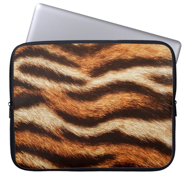 tiger fur texture laptop sleeve (Front)