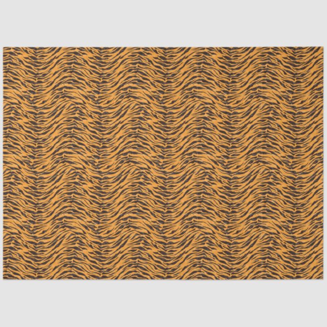Tiger fur, tiger skin, animal skin pattern tissue paper (Front)