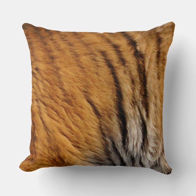 Tiger Fur Wildlife Big Cat Photo-sample Cushion (Front)