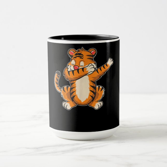 Tiger Gift | Funny Tiger Dab Dabbing Tiger Mug (Center)