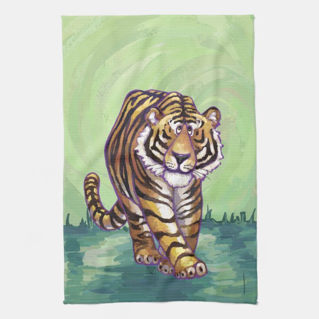 Tiger Gifts & Accessories Tea Towel (Vertical)