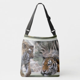 Tiger Giraffe Zebra Lovers Crossbody Bag