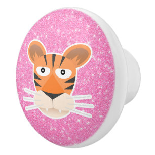 Tiger Glitter Ceramic Knob