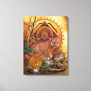 TIGER GLORY Malayan Tiger Canvas Print