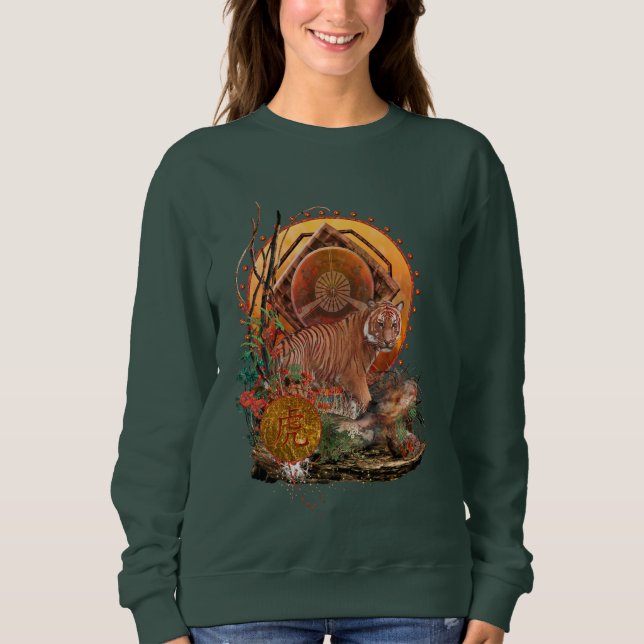 "TIGER GLORY" Malayan Tiger Sweatshirt (Front)