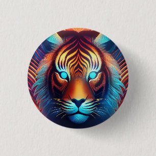 Tiger Glow! 3 Cm Round Badge