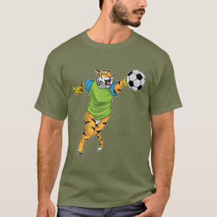 Tiger Goalkeeper Soccer T-Shirt