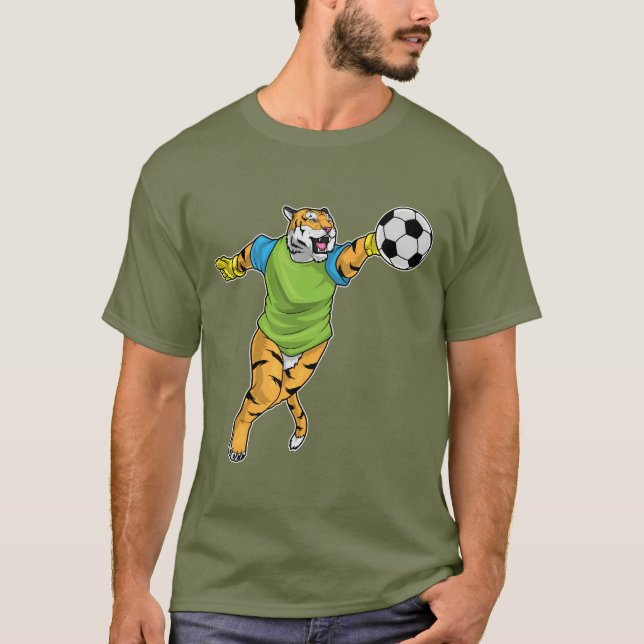 Tiger Goalkeeper Soccer T-Shirt (Front)