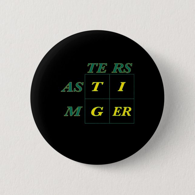 Tiger Goat Woods Masters 6 Cm Round Badge (Front)