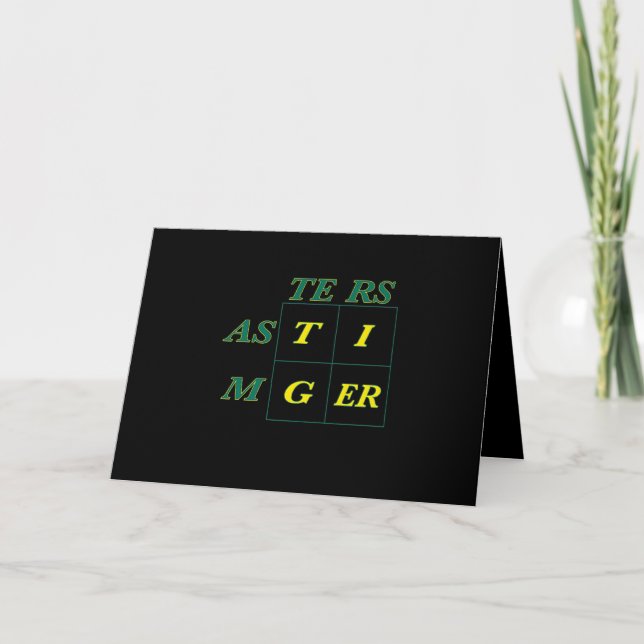 Tiger Goat Woods Masters Holiday Card (Front)