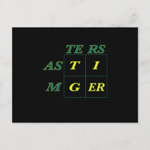 Tiger Goat Woods Masters Invitation Postcard