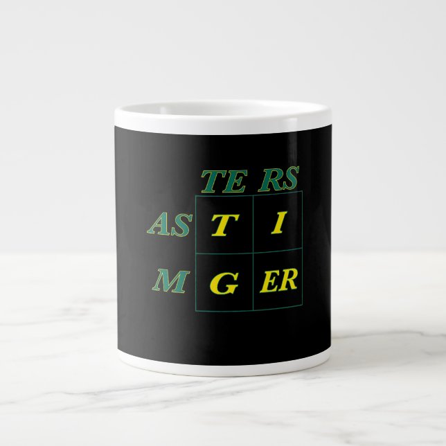 Tiger Goat Woods Masters Large Coffee Mug (Front)