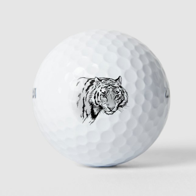 Tiger Golf Balls (Front)