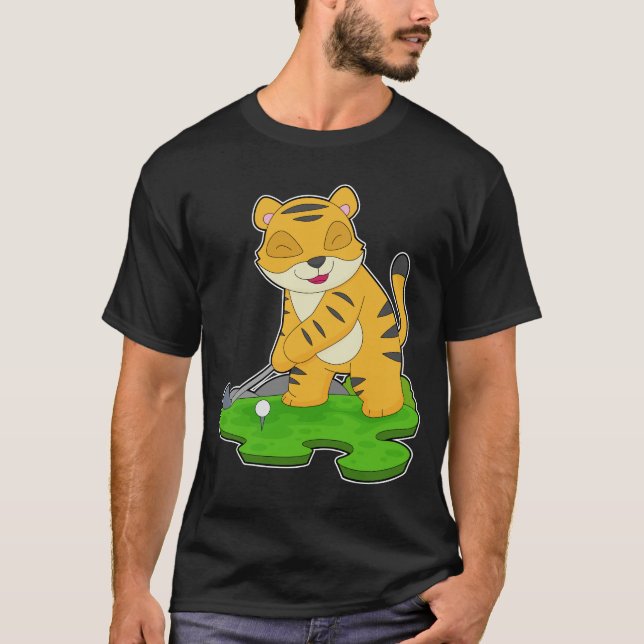 Tiger Golf Golf clubs T-Shirt (Front)