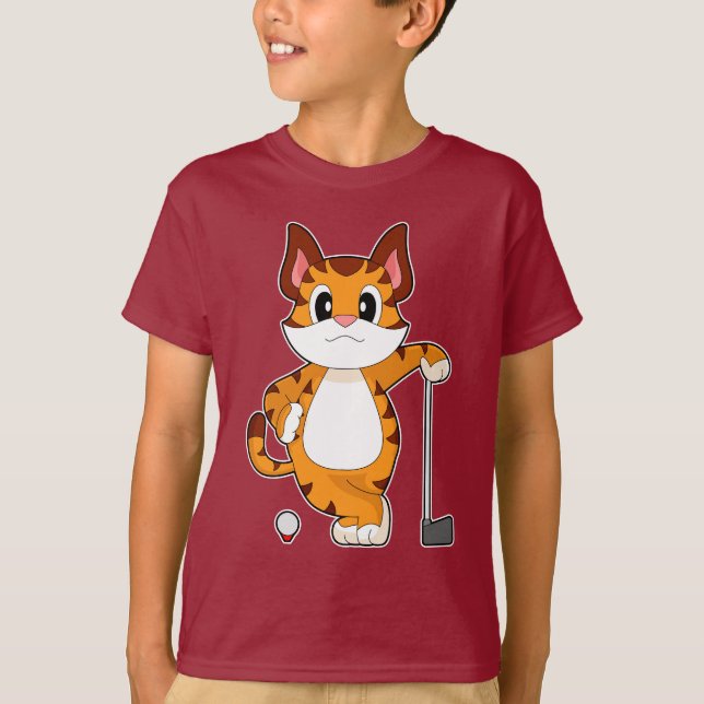 Tiger Golf Golf racket T-Shirt (Front)