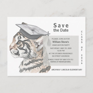 Tiger Grad | Graduation Save the Date Card