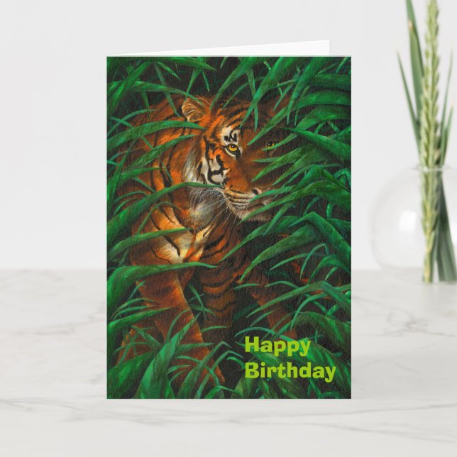 Tiger Greeting Card (Front)