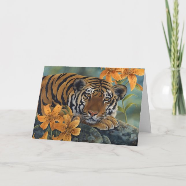 Tiger Greeting Card (Front)