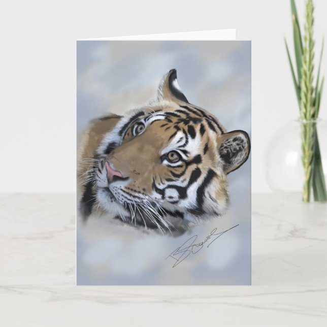 Tiger greeting card Banda of Kanha (Front)