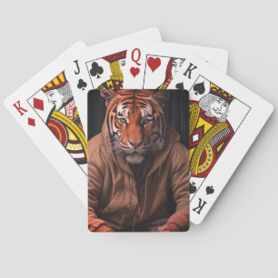 Tiger Guy Playing Cards