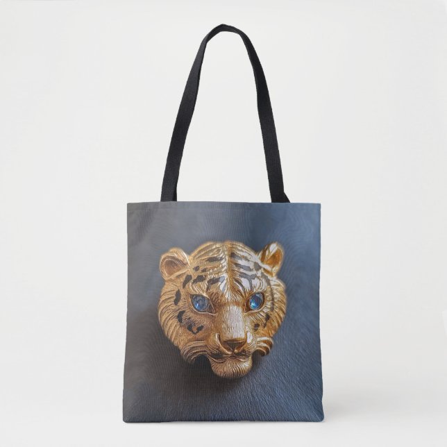 Tiger hatpin tote bag (Front)