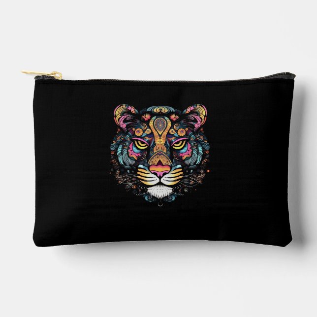 Tiger Head  Accessory Pouch (Front)