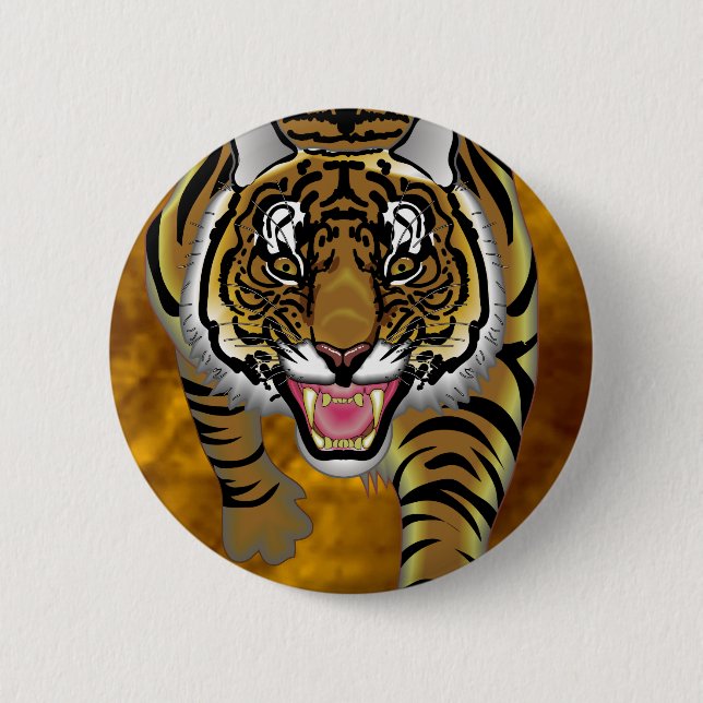 TIger Head Button (Front)
