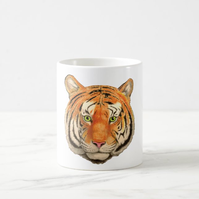 Tiger Head Coffee Mug (Center)