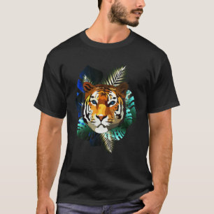 Tiger Head Design For Tiger Cat Lovers And Tiger F T-Shirt
