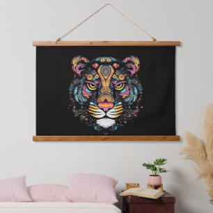 Tiger Head Hanging Tapestry
