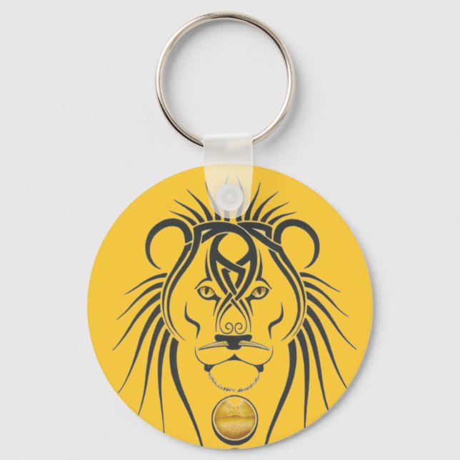 tiger head keychain (Front)
