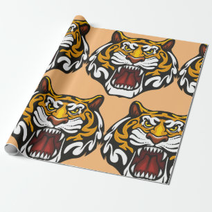 Tiger Head Wrapping Paper
