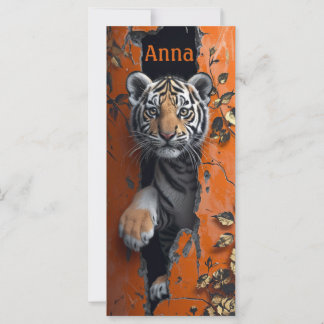 Tiger hello 3D personalised custom name