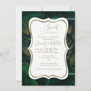 Tiger hiding in Foliage Invitation