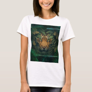 Tiger hiding in Foliage T-Shirt