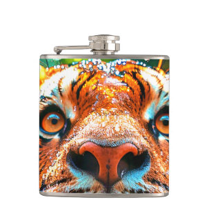 Tiger Hip Flask